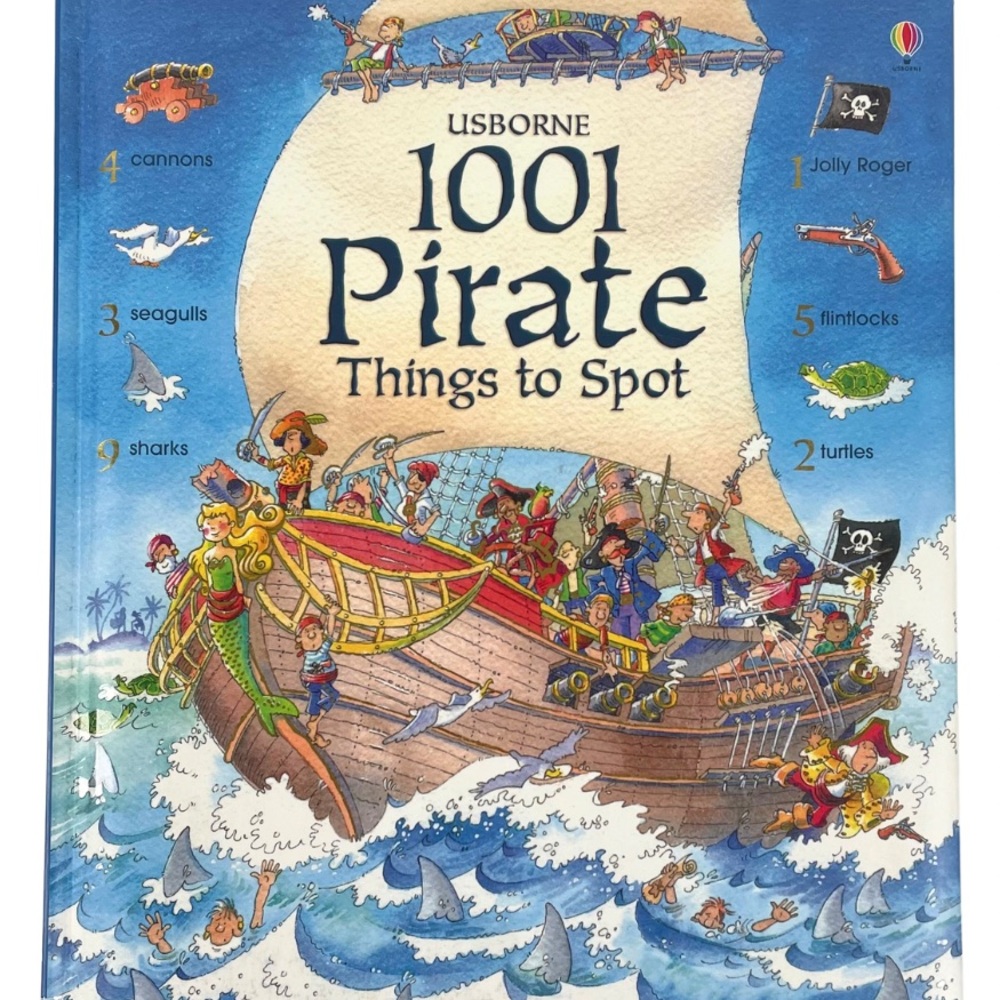 🍋 4/$20  Usborne 1001 Pirate Things to Spot | Kids Books Childrens Books